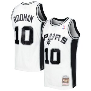 Maillot Dennis Rodman blanc - San Antonio Spurs