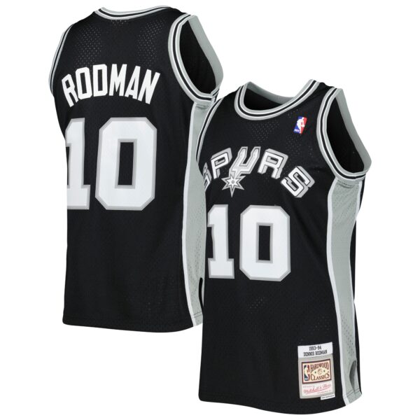 Maillot Dennis Rodman noir - San Antonio Spurs