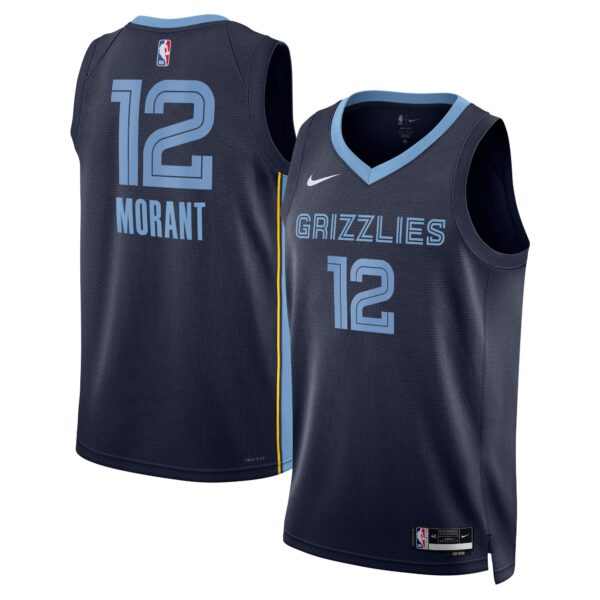 Maillot Ja Morant bleu marine - Memphis Grizzlies