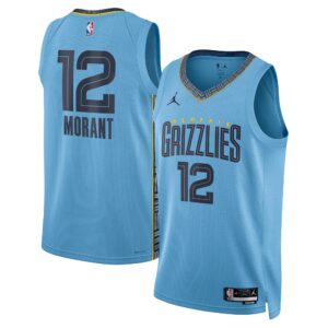 Maillot Ja Morant bleu - Memphis Grizzlies