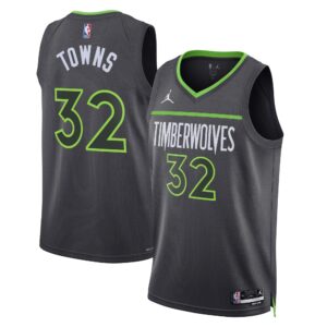 Maillot Karl-Anthony Towns gris - Minnesota Timberwolves
