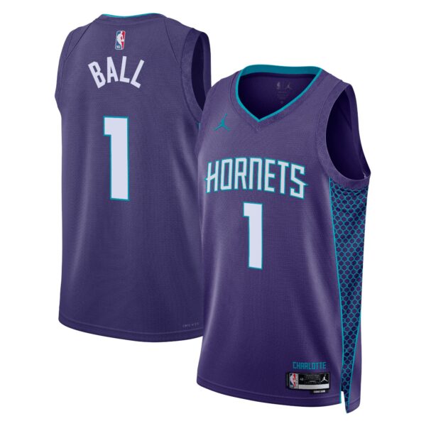 Maillot LaMelo Ball violet - Charlotte Hornets