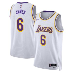 Maillot LeBron James blanc - Los Angeles Lakers