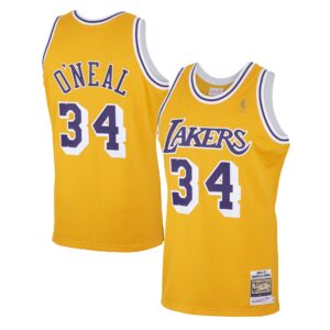 Maillot Shaquille O'Neal jaune - Los Angeles Lakers