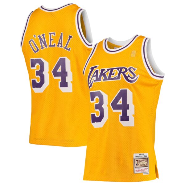 Maillot Shaquille O'Neal or - Los Angeles Lakers