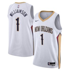 Maillot Zion Williamson blanc - New Orleans Pelicans